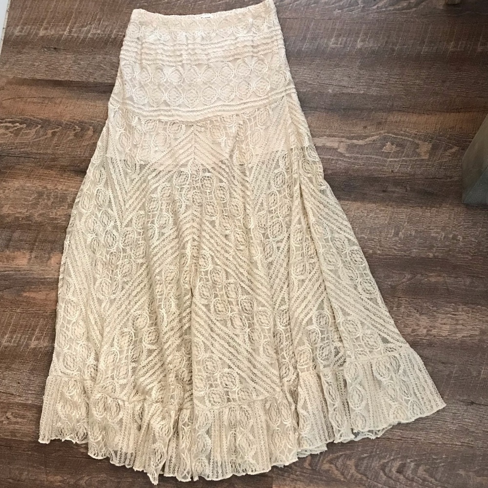 Floor length skirt